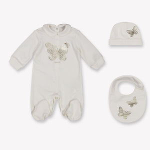 MonnaLisa Baby Meisjes Boxpakje In Wit