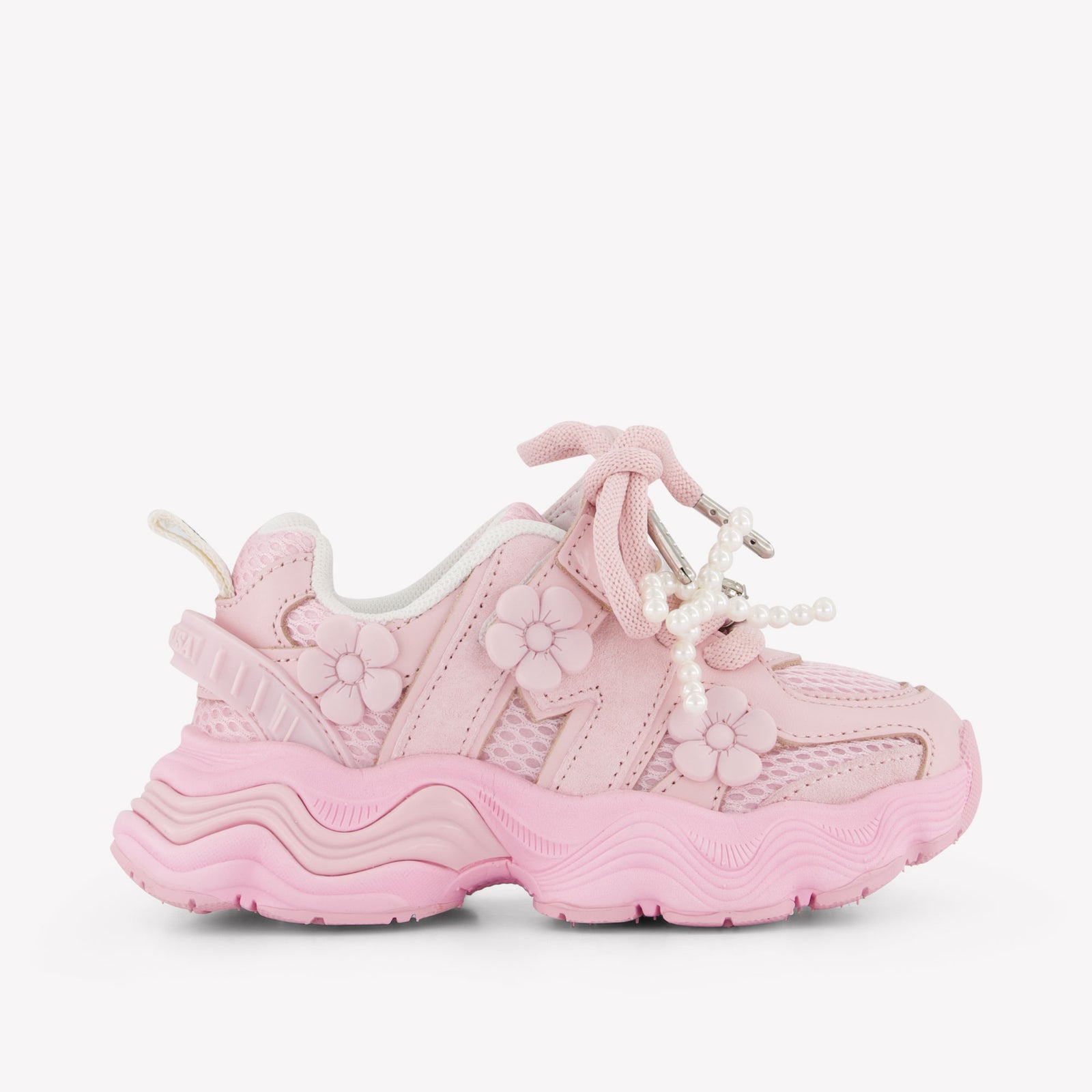 MonnaLisa Meisjes Sneakers In Licht Roze