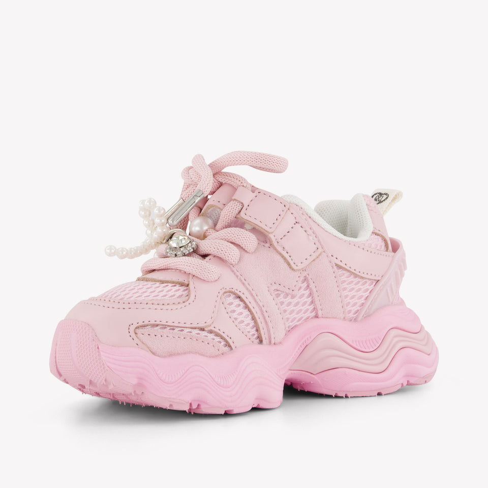 MonnaLisa Meisjes Sneakers In Licht Roze