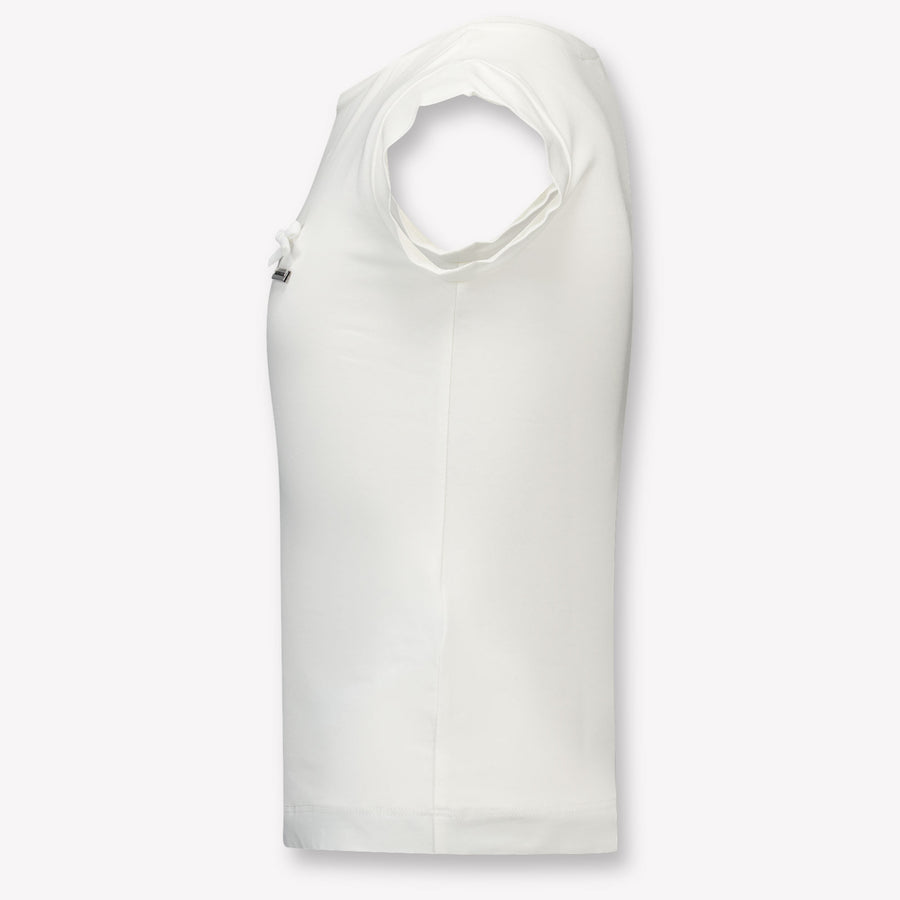 MonnaLisa Kinder Meisjes T-Shirt In Off White