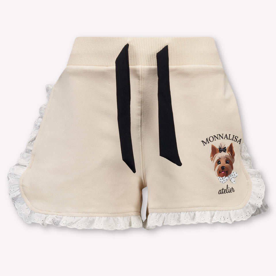 MonnaLisa Kinder Meisjes Shorts In Beige