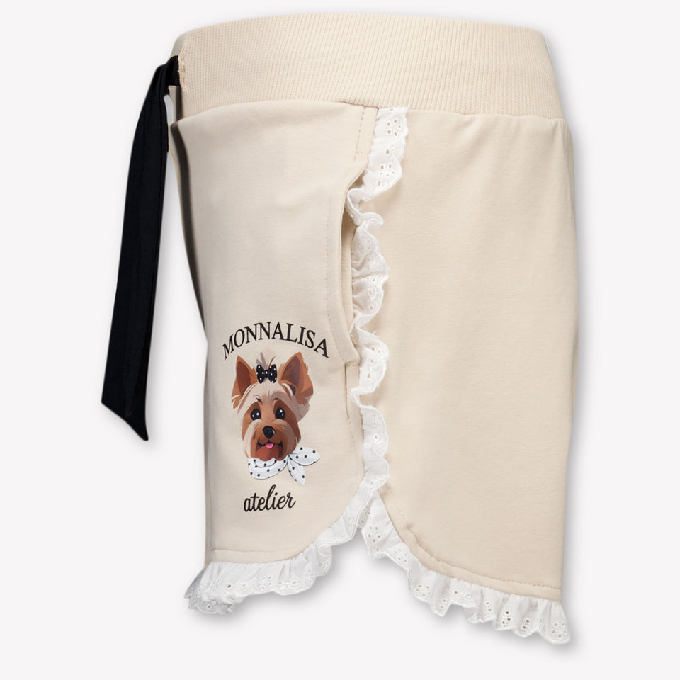 MonnaLisa Kinder Meisjes Shorts In Beige