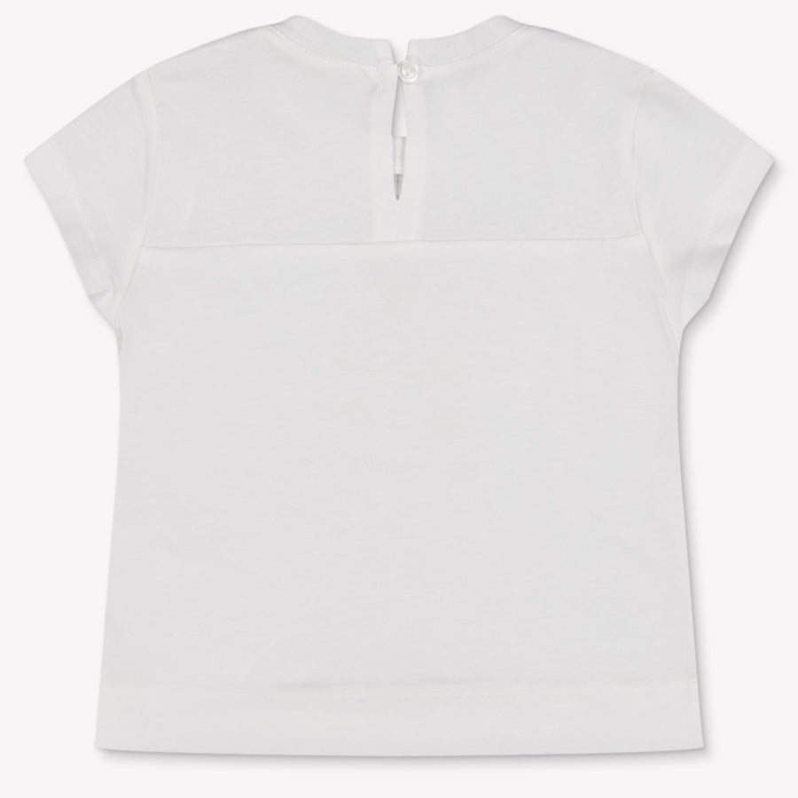 MonnaLisa Baby Meisjes T-Shirt In Wit