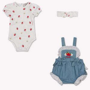 MonnaLisa Baby Meisjes Boxpakje In Jeans