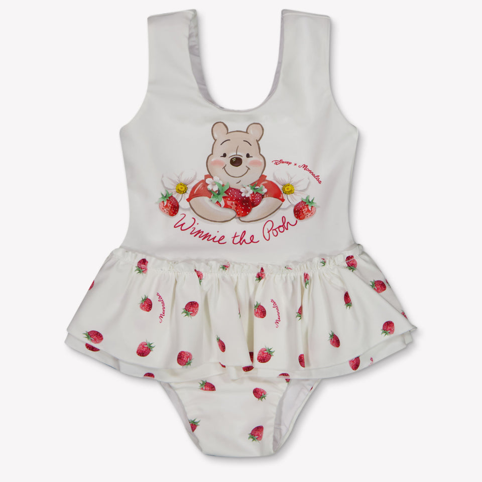 MonnaLisa Baby Meisjes Zwemkleding In Wit