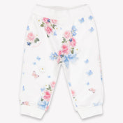 MonnaLisa Baby Meisjes Joggingpak In Wit