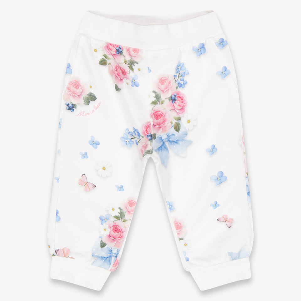 MonnaLisa Baby Meisjes Joggingpak In Wit