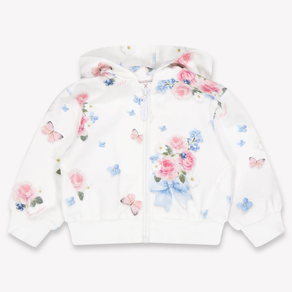 MonnaLisa Baby Meisjes Joggingpak In Wit