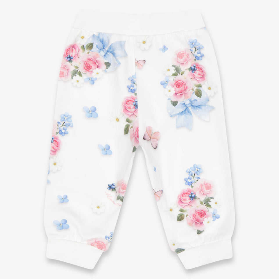 MonnaLisa Baby Meisjes Joggingpak In Wit