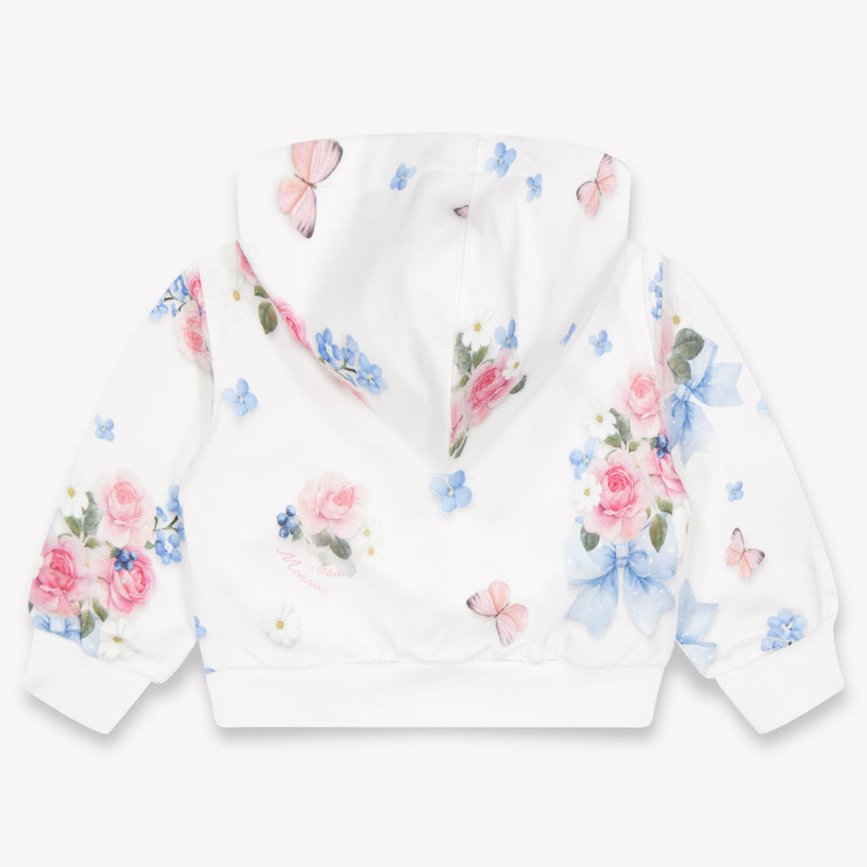 MonnaLisa Baby Meisjes Joggingpak In Wit