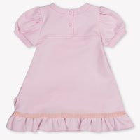 MonnaLisa Baby Meisjes Jurk In Licht Roze
