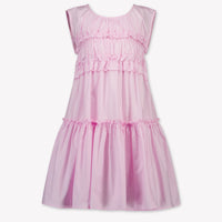 MonnaLisa Kinder Meisjes Jurk In Licht Roze