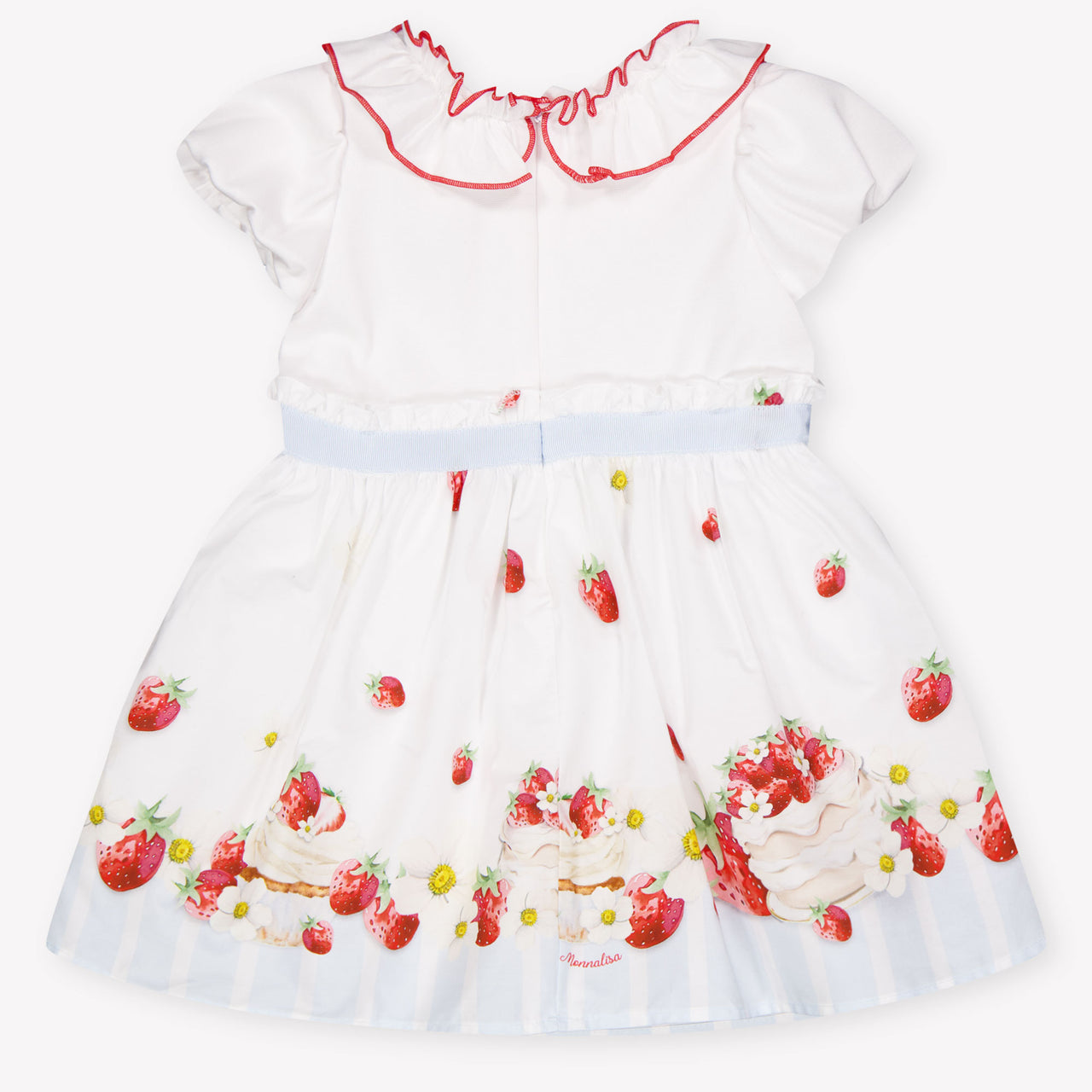 MonnaLisa Baby Meisjes Jurk In Wit