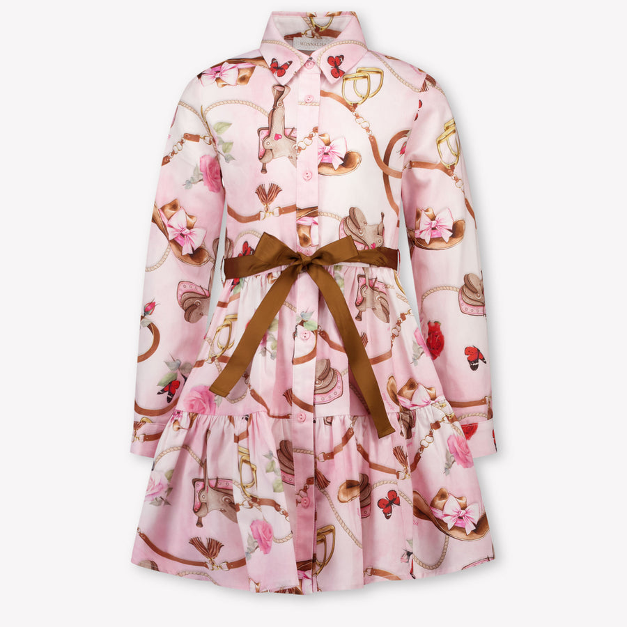 MonnaLisa Girls Dress in Light Pink