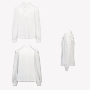 MonnaLisa Kinder Meisjes Blouse In Wit