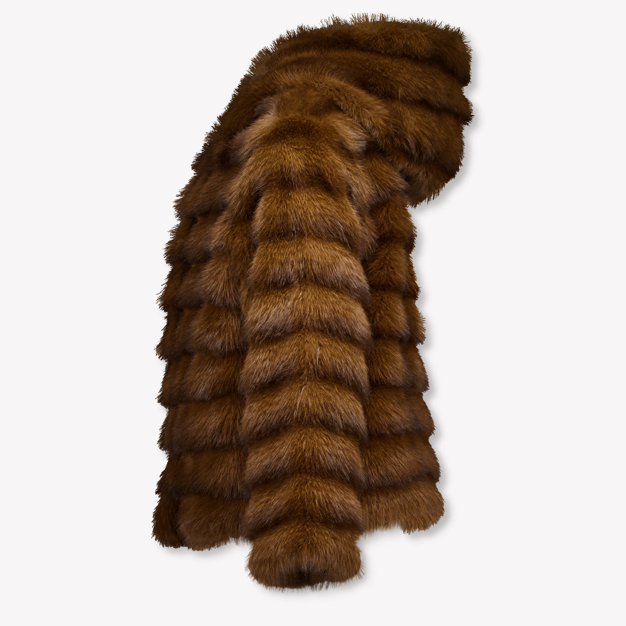 MonnaLisa Kinder Meisjes Faux Fur Jassen In Donker Bruin