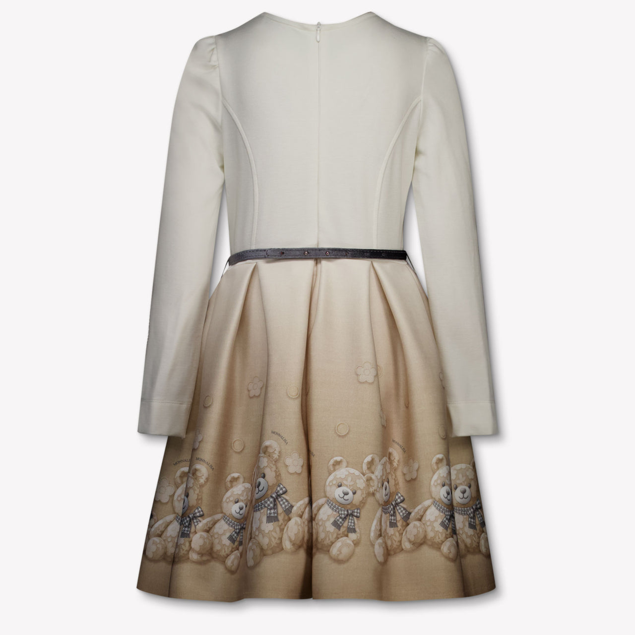 MonnaLisa Kinder Meisjes Jurk In Licht Beige