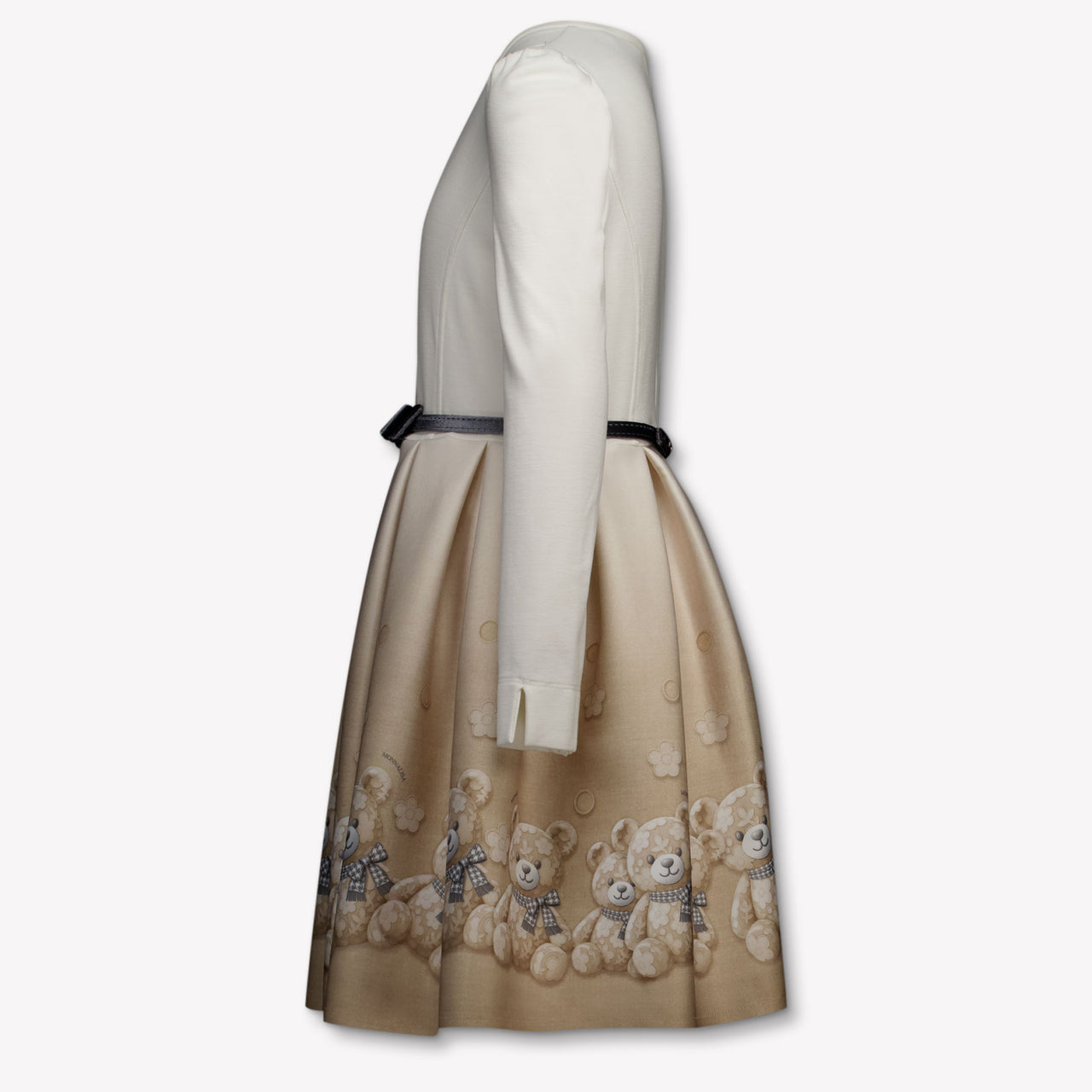 MonnaLisa Kinder Meisjes Jurk In Licht Beige