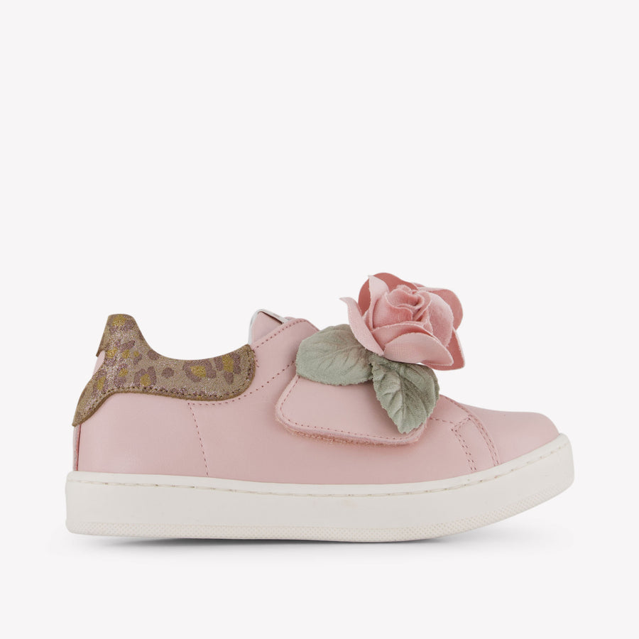 MonnaLisa Kinder Meisjes Sneakers In Licht Roze