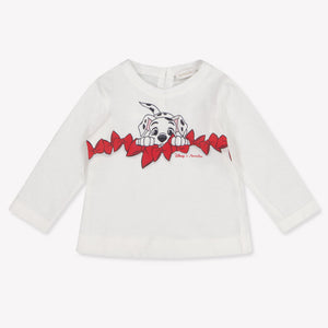 MonnaLisa Baby Meisjes T-Shirt In Off White