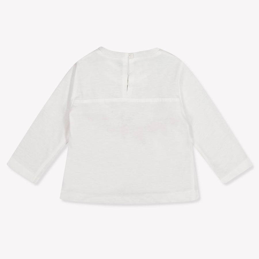 MonnaLisa Baby Meisjes T-Shirt In Off White