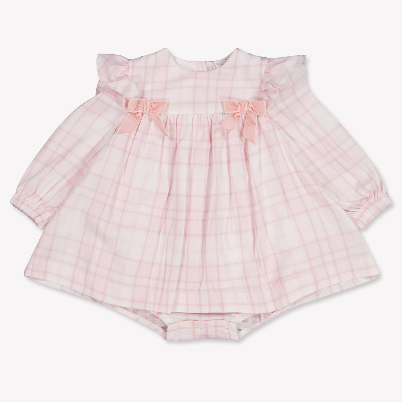 MonnaLisa Baby Meisjes Jurk In Licht Roze