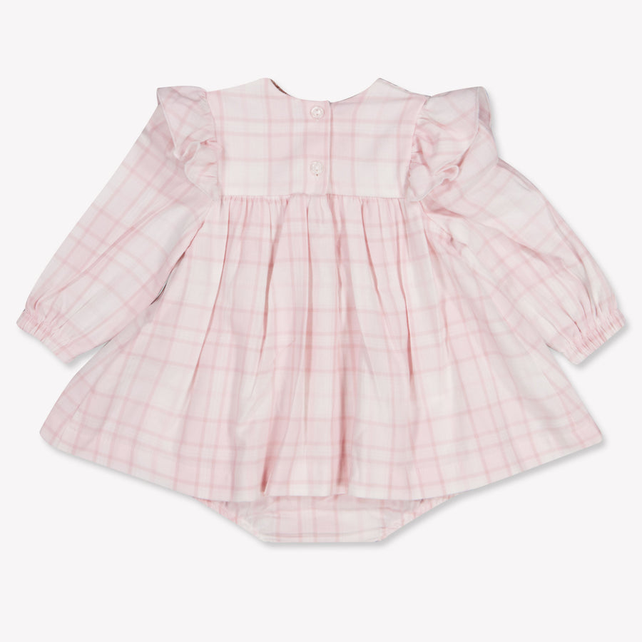 MonnaLisa Baby Meisjes Jurk In Licht Roze