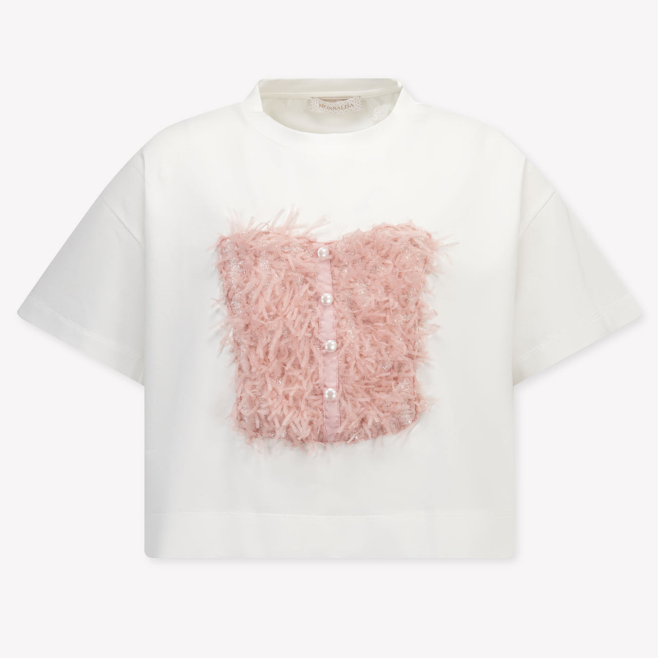 MonnaLisa Kinder Meisjes T-Shirt In Licht Roze