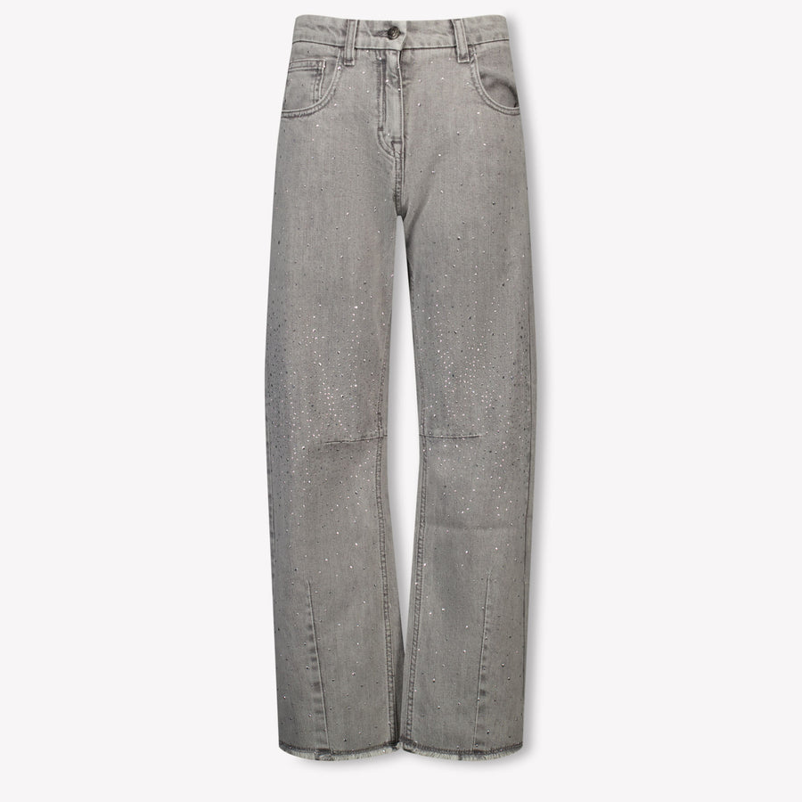 MonnaLisa Kinder Meisjes Jeans In Licht Grijs