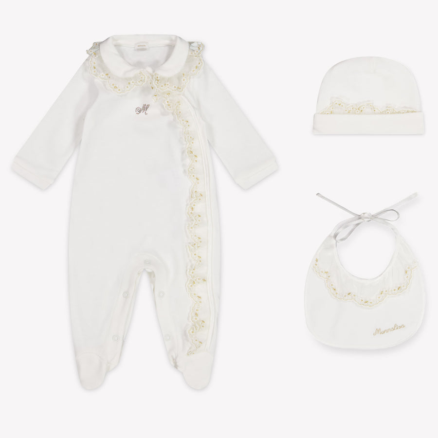 MonnaLisa Baby Meisjes Boxpakje In Off White