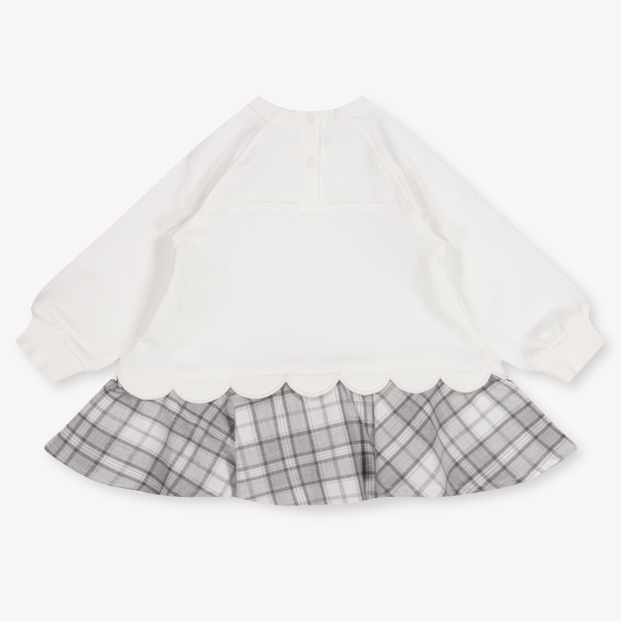 MonnaLisa Baby Meisjes Jurk In Off White