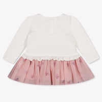 MonnaLisa Baby Meisjes Jurk In Off White