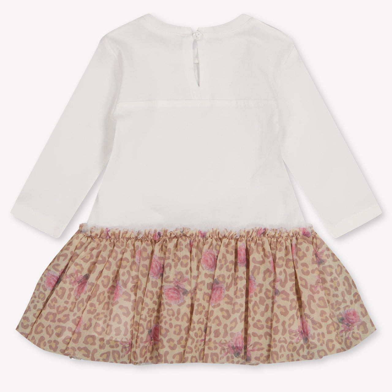 MonnaLisa Baby Meisjes Jurk In Off White