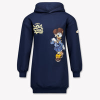 MonnaLisa Kinder Meisjes Jurk In Navy
