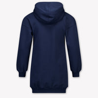 MonnaLisa Kinder Meisjes Jurk In Navy