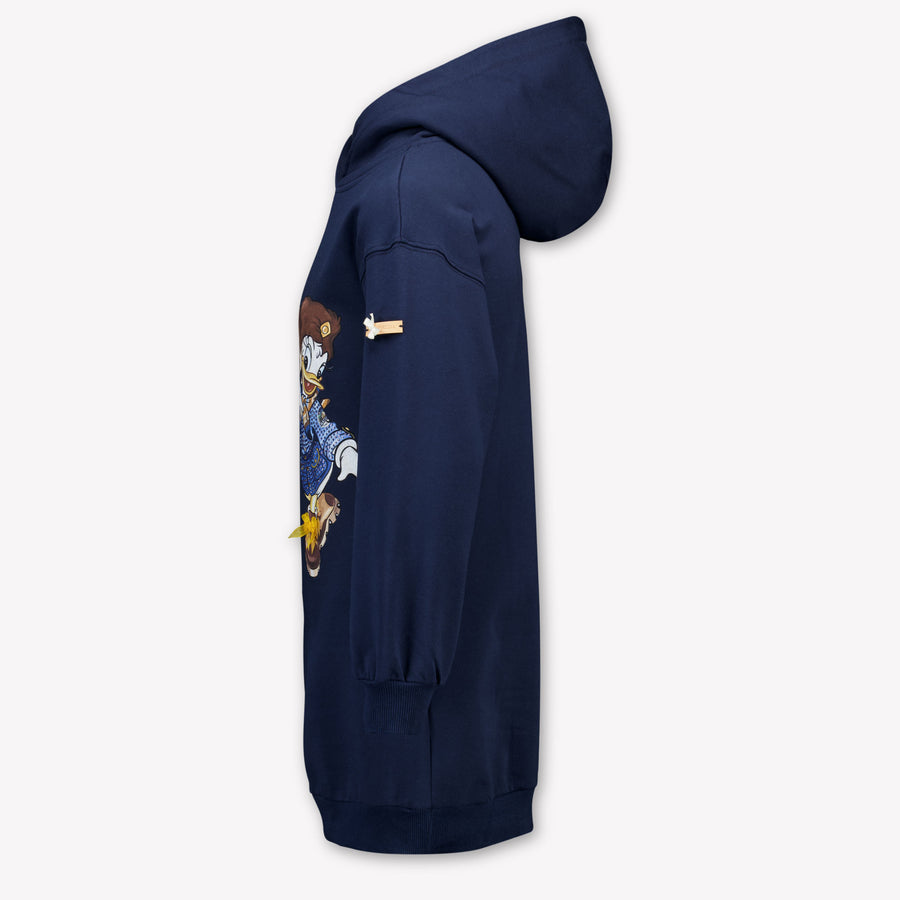 MonnaLisa Kinder Meisjes Jurk In Navy