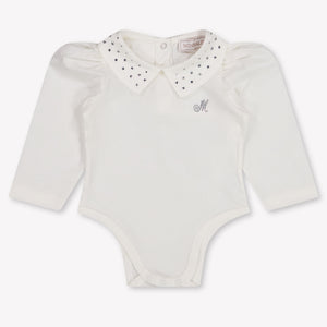 MonnaLisa Baby Meisjes Rompertje In Off White