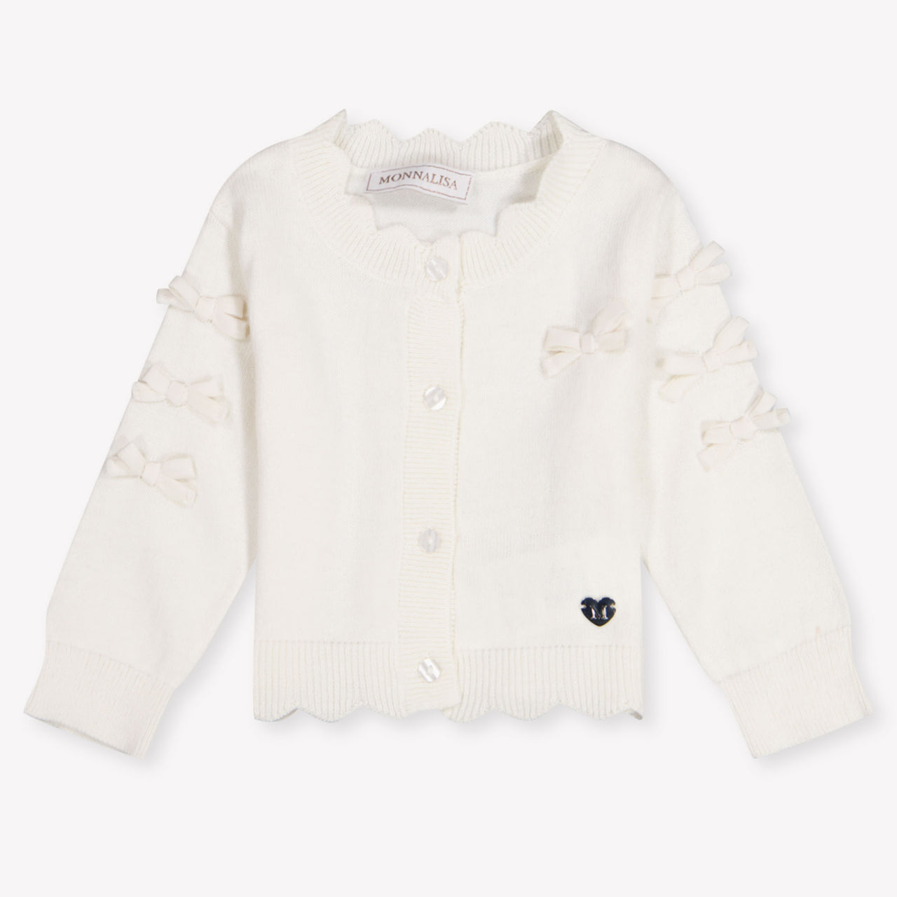 MonnaLisa Baby Meisjes Vest In Off White