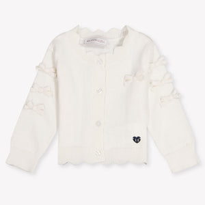 MonnaLisa Baby Meisjes Vest In Off White