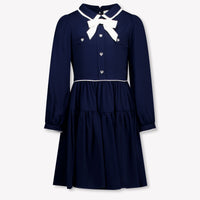 MonnaLisa Kinder Meisjes Jurk In Navy