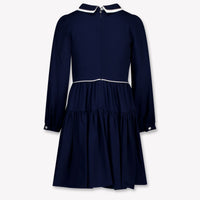 MonnaLisa Kinder Meisjes Jurk In Navy