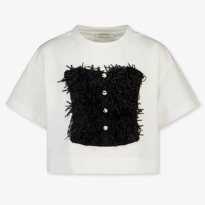 MonnaLisa Kinder Meisjes T-Shirt In Zwart