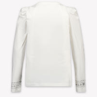 MonnaLisa Kinder Meisjes T-Shirt In Off White