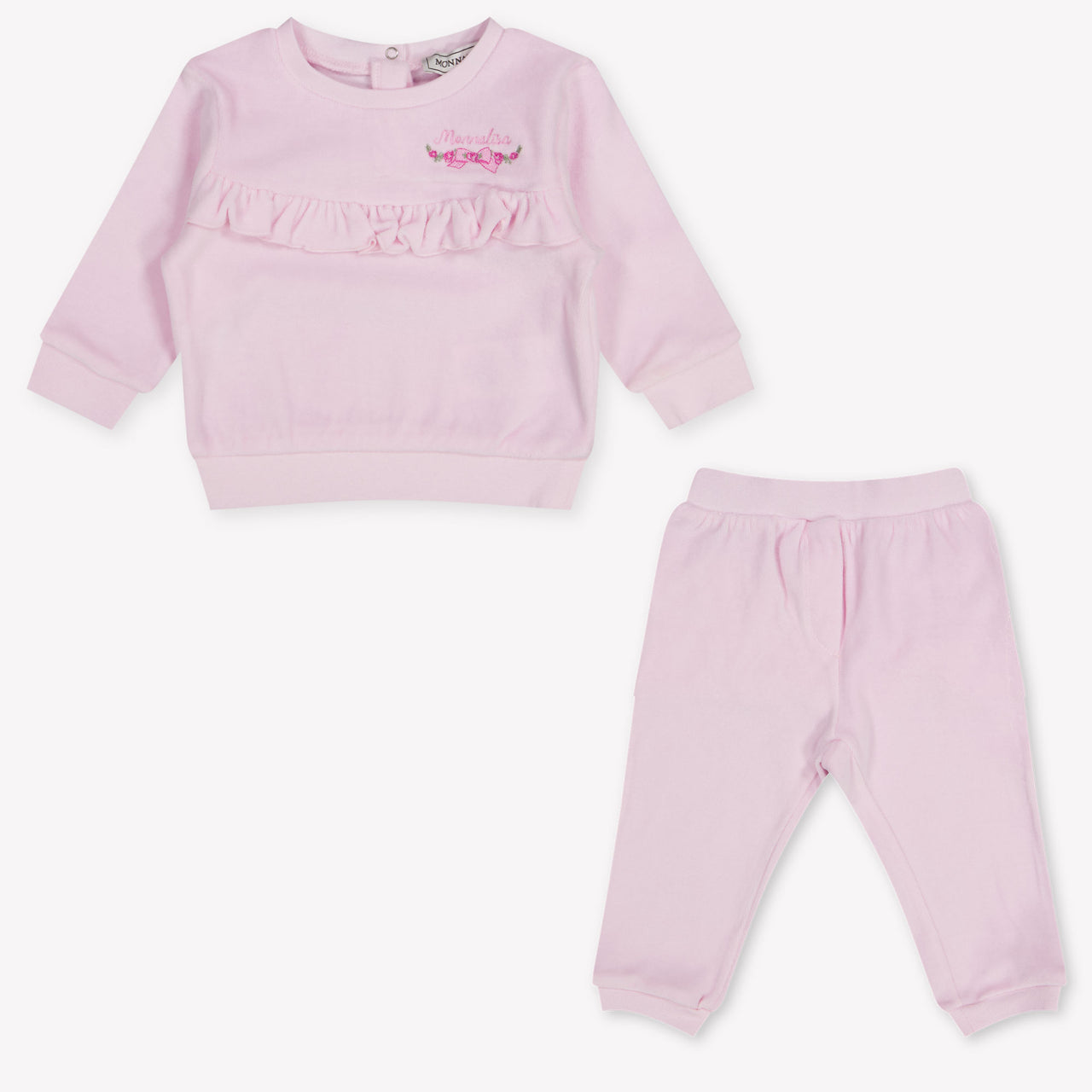 MonnaLisa Baby Meisjes Joggingpak In Licht Roze