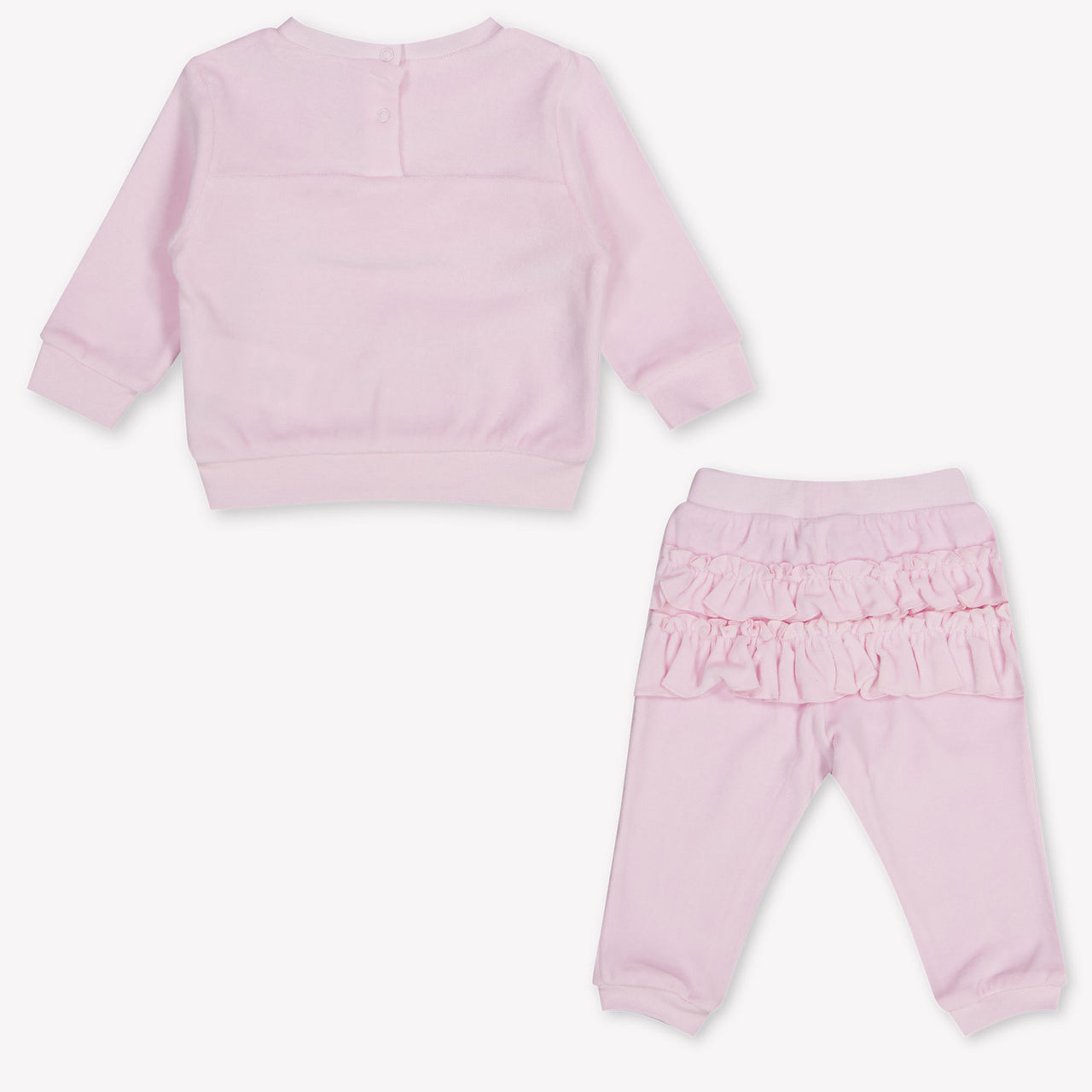 MonnaLisa Baby Meisjes Joggingpak In Licht Roze