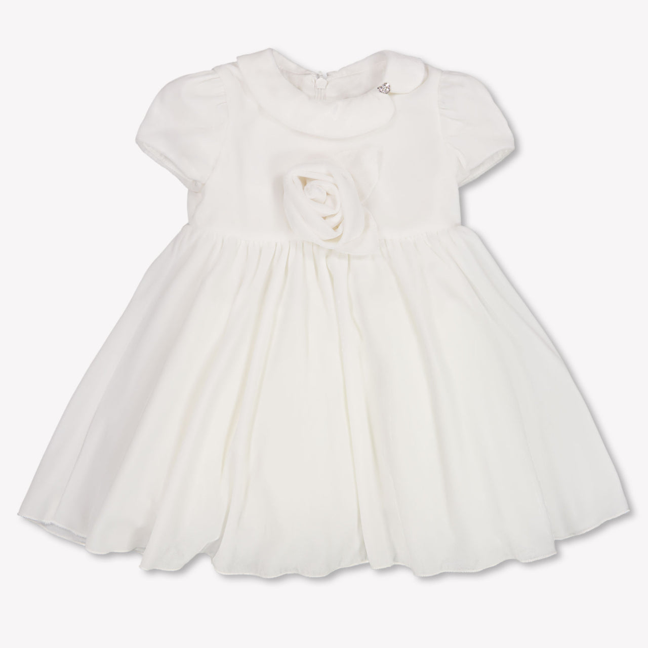 MonnaLisa Baby Meisjes Jurk In Off White