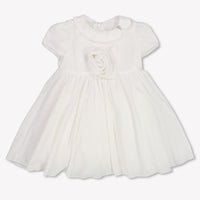 MonnaLisa Baby Meisjes Jurk In Off White