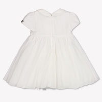 MonnaLisa Baby Meisjes Jurk In Off White