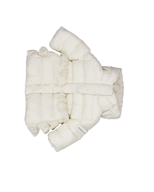 MonnaLisa Baby Meisjes Winterjas In Off White