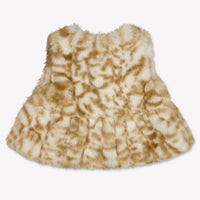MonnaLisa Baby Meisjes Bodywarmer In Beige
